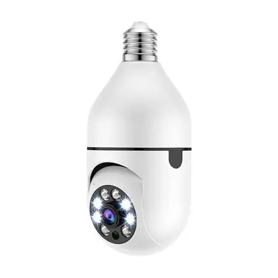 E27 bulb camera, full color, WiFi, night vision, 1080p