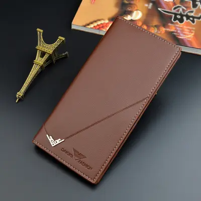 Slim Vertical Long Men's Wallet, Soft, Large Capacity, Multi-Card Slots - 8
