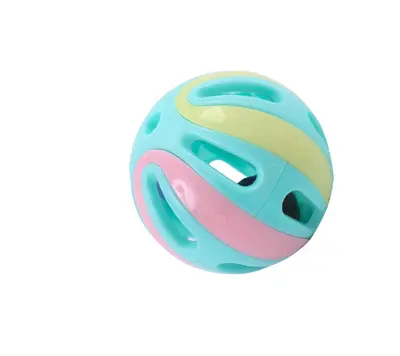 Cat Toy Ball Sound Bell Colorful Hollow Design