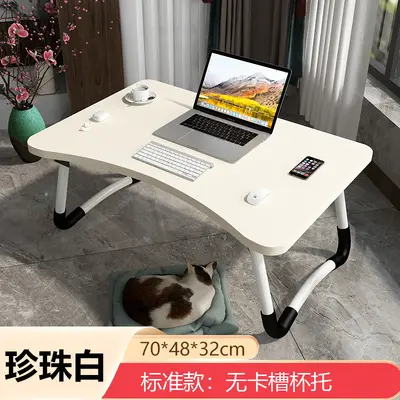 Foldable Laptop Bed Table, Small Lazy Desk for Bedroom and Dormitory - 11
