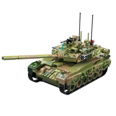 Harika Yapı Blokları 99A Tank, J-20 ve J-10C Uçak Modelleri Eğitici Set - 3