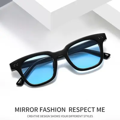 New Color Lens Fashion Sunglasses Unisex V Brand Square Small Frame Trendy Sunglasses UV Protection