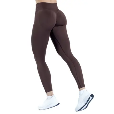Dikişsiz çapraz bel yoga tayt, şeftali kalça efektli, koşu ve fitness uzun pantolon - 5