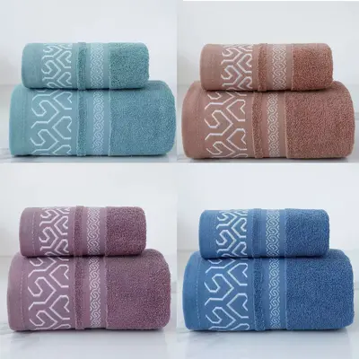 Sınır Ötesi Havlu Banyo Havlusu İhracat Polyester Pamuk Seti Yüz Havlusu Süper Emici Polyester Pamuk Havlu Banyo Havlusu Toptan