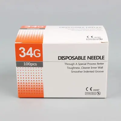 Mezoterapi İğnesi 32G 4 mm, 34G 2,5 mm ve 30G 13 mm Ultra İnce İğne