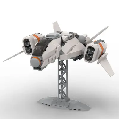 MOC136362 Small Building Block Set, Crusader Airplane Model