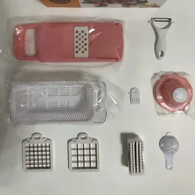 Çok fonksiyonlu mutfak doğrayıcı, kap ve rendele ile - 8