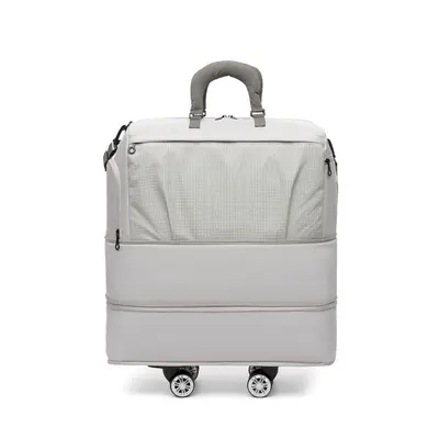 Extra-large travel bag expandable, wet and dry compartments - 9