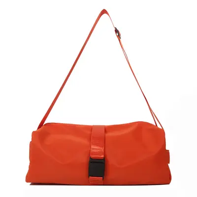 Women's Oxford Cloth Crossbody Bag, Solid Color Shoulder Bag - 6