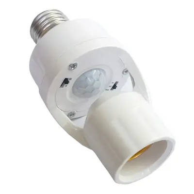 İnsan vücudu sensörü lamba tutucu ayarlanabilir akıllı gecikmeli merdiven koridor E27 vidalı tip 86 led radar kızılötesi lamba tutucu