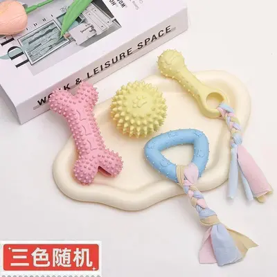 Küçük Irk Köpek Çiğneme Çubuğu ve Kauçuk Top Oyun Seti - 8