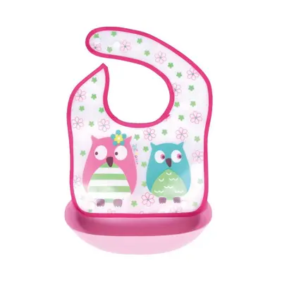 Cartoon EVA bib, removable pocket, waterproof