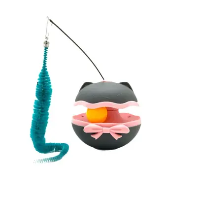 Electric Swaying Cat Toy with Feathers, Bell and Catnip Ball - 6