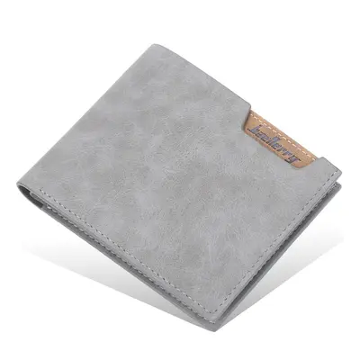 BAELLERRY Men's Short Wallet, Multi-Card Slots, Open Matte Leather - 9