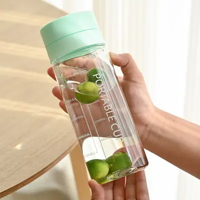 Sommersport-Trinkflasche mit großem Fassungsvermögen, kreative Studentenschale mit tragbarem Griff, Kunststoffbecher, Werbeartikel-Geschenkbecher - 5