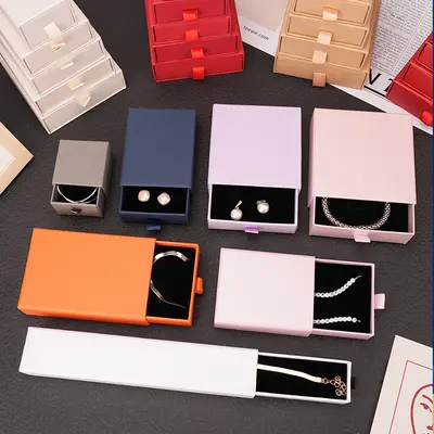 High-end mücevher kutusu mücevher kutusu ambalaj kutusu yüzük küpe kolye mücevher kutusu takı bilezik hediye çekmece kutusu