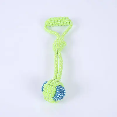 Cotton Rope Cat and Dog Toy Set with Knotted Ball