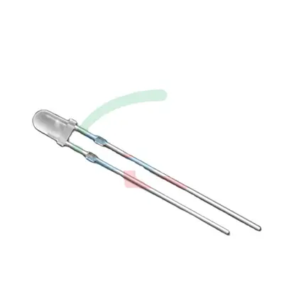 F5 3mm LED Diode, Red, Blue and Green, Two-Color, Non-Polar, Direct Plug-In