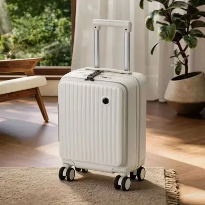 14 inç Kabin Boy Bavul, Çocuk Bagajı, 16 inç Büyük Hacimli Trolley - 4
