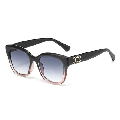 Large Frame Retro Cat-Eye Sunglasses with UV Protection, Concave Shape - 8