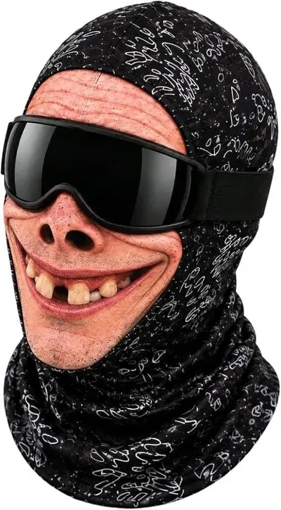 Winter Cycling Balaclava, Breathable 3D Funny Face Mask for Skiing and Motorcycling - 12