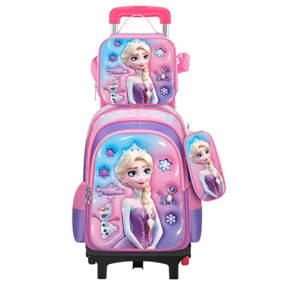 Trolley Schoolbag for Ages 6-12, 3D Hard Shell, 3-Piece Set - 7