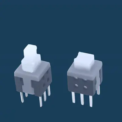 Self-Locking Key Switch 5.8 x 5.8 and 7 x 7 mm, Single and Double Row
