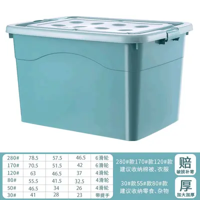 Kunststoff-Aufbewahrungsbox, transparent extra groß japanischer Stil - 8