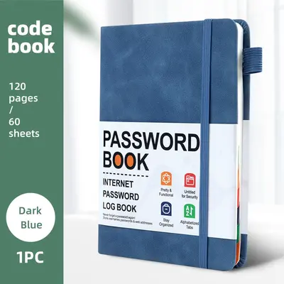 B6 Password Notebook with Letter Index and Colorful Tabs - 9