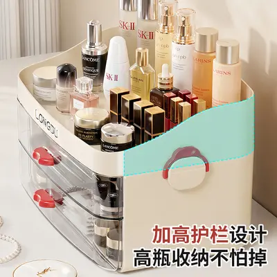 Cosmetics storage box, multi-layer drawer organizer, large capacity