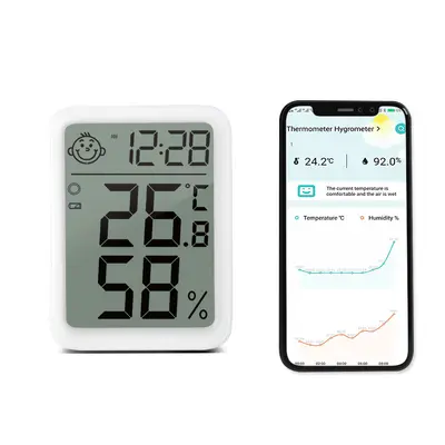 6046B Smart App-Connected Digital Thermo-Hygrometer, Large Screen