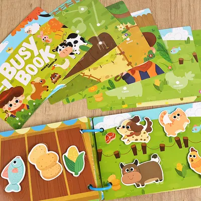 Children's Busy Book, Quiet Book, Early Learning Logic Toy