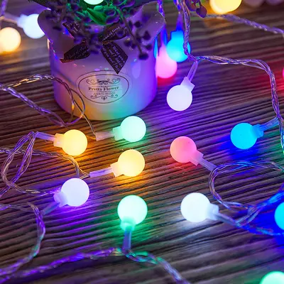 LED küçük renkli ışıklar yanıp sönen dize ışıklar yıldızlı gökyüzü güneş açık kamp tarzı gece pazarı durak atmosfer ışığı neon ışık şeridi - 13