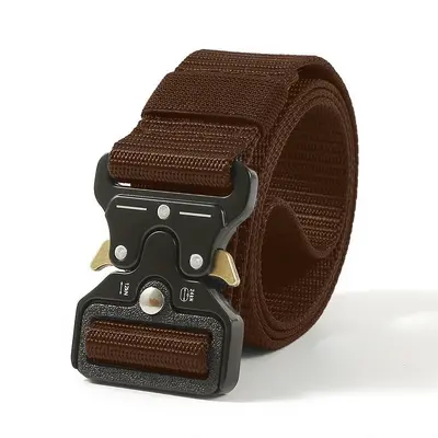 Grenzüberschreitender Großhandel Herren Tactical Gürtel Outdoor Training Sport Segeltuch Ledergürtel Legierungsschnalle Premium Arbeitshose Gürtel - 11