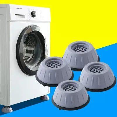 Rutschfeste Waschmaschinen-Füße mit Vibrationsdämpfung und erhöhter Basis - 2