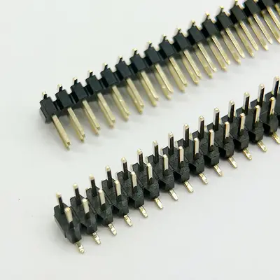 Çift sıralı plastik pin başlığı, altın kaplama 40P, 2,0 mm aralık
