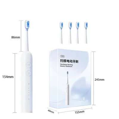 Elektrikli diş fırçası yetişkin, şarjlı, sonik titreşim, akıllı temizleme - 8
