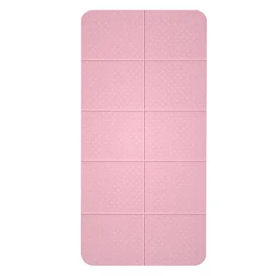 Katlanır TPE Yoga Matı, Kalın ve Geniş, Kaymaz Fitness Matı - 5