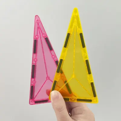 Colorful Magnetic Building Tiles Refill Set for Kids Aged 3-6 - 5
