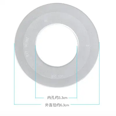 Rubber and Silicone Gasket for Geberit Compatible Drain Valve, Toilet Tank - 7