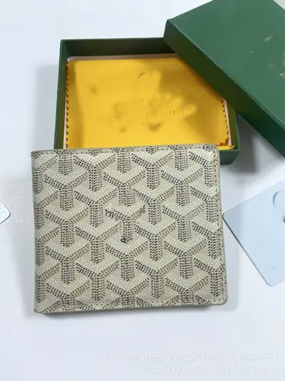 Retro baskılı erkek deri cüzdan, kısa, ince, ikiye katlanabilir - 12