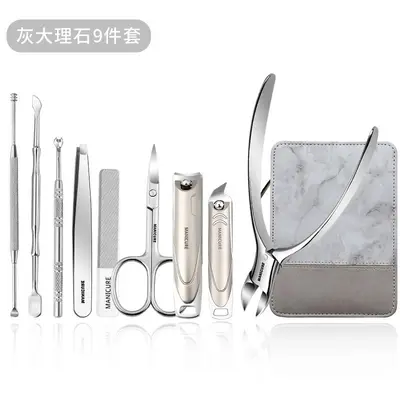 直销礼品美甲指甲刀套装锌合金指甲钳甲沟修脚工具家用指甲剪工具 - 11