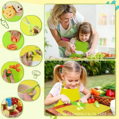 Children's kitchen toy knife set, plastic, safe