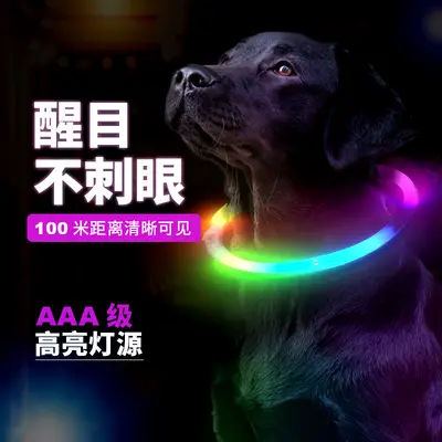 Aufladbares LED-Halsband für Hunde und Katzen