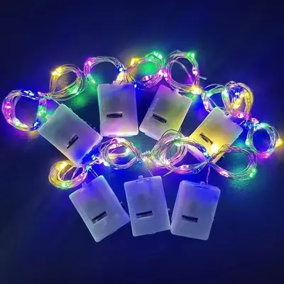 Small white box LED lights birthday flower bouquet gift box cake display Christmas decoration atmosphere light manufacturer delivery