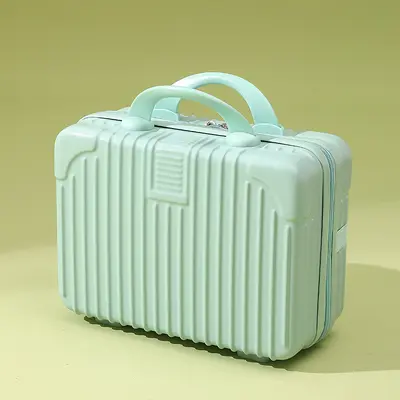 14-inch Compact Carry-On Cosmetic Case Travel Trolley with Combination Lock - 7