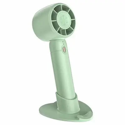 Yüksek güçlü, sınır ötesi, popüler, USB şarjlı, dijital ekranlı, şarj edilebilir, dış mekan kullanımı ve öğrenci yurtları için uygun, katlanabilir el tipi vantilatör. - 13