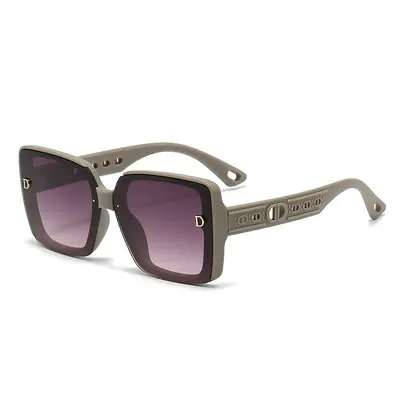 Women's Sunglasses, Large Frame, UV Protection, Korean Style - 5