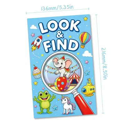 Look and Find Activity Book for Children Aged 3-8, Observation Training - 5