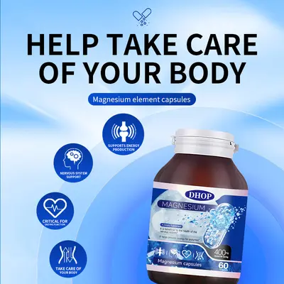 Magnesium Supplement Hard Capsules, 60 Capsules